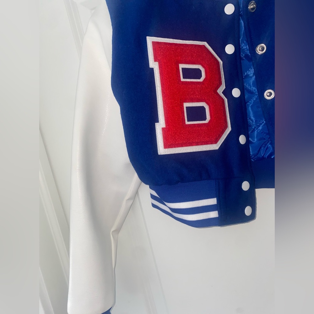 Cropped letterman’s jacket - Picture 3 of 4